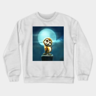 Owl in the night Crewneck Sweatshirt